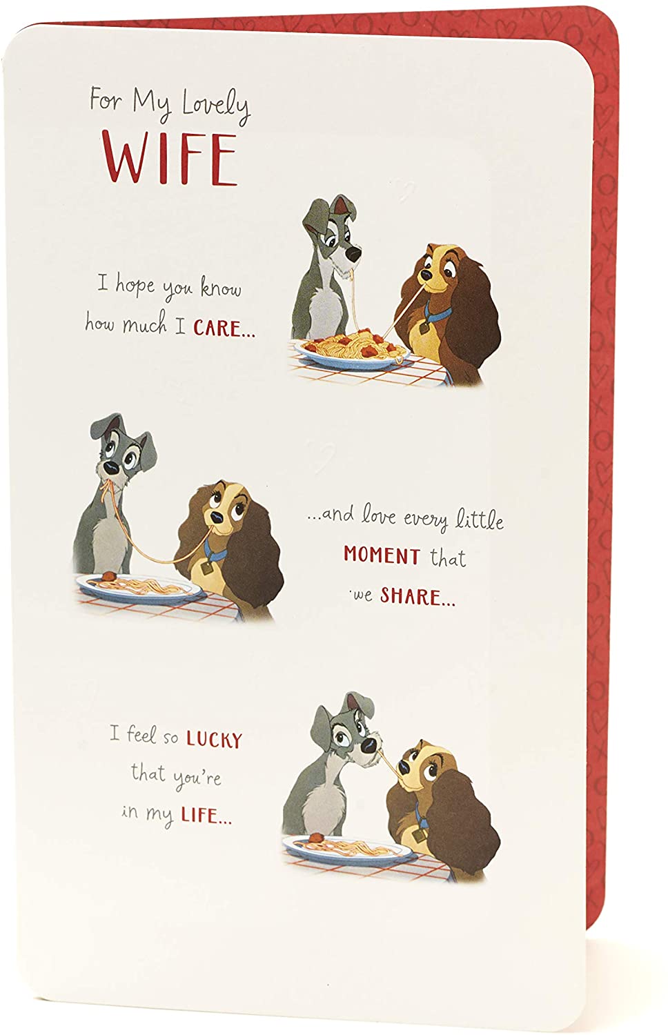 Wife Birthday Card - Birthday Card for Her - Disney Birthday Card for Wife - Lady and the Tramp Card for Wife - Image 3