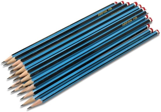 Arpan Durable, Snap-Resistant & Long Lasting HB School Pencils for Children, Teenagers & Adults, Ideal for Drawing, Writing, Office Desk & General Work (Pack of 24)