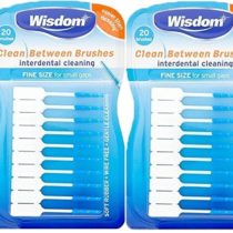 Wisdom Clean Between Fine Blue Brushes - Pack of 2, Total 40