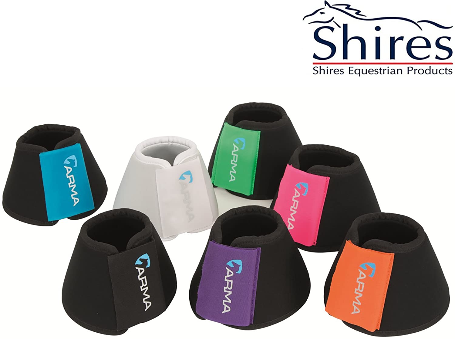 Shires Arma Neoprene Over Reach Boots - Raspberry