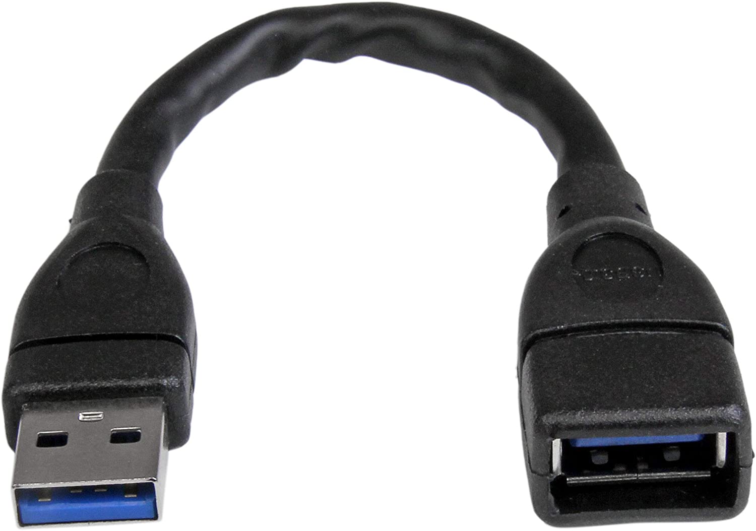 StarTech.com 6in Short USB 3.0 Extension Adapter Cable (USB-A Male to USB-A Female), USB 3.1 Gen 1 (5Gbps) Port Saver Cable