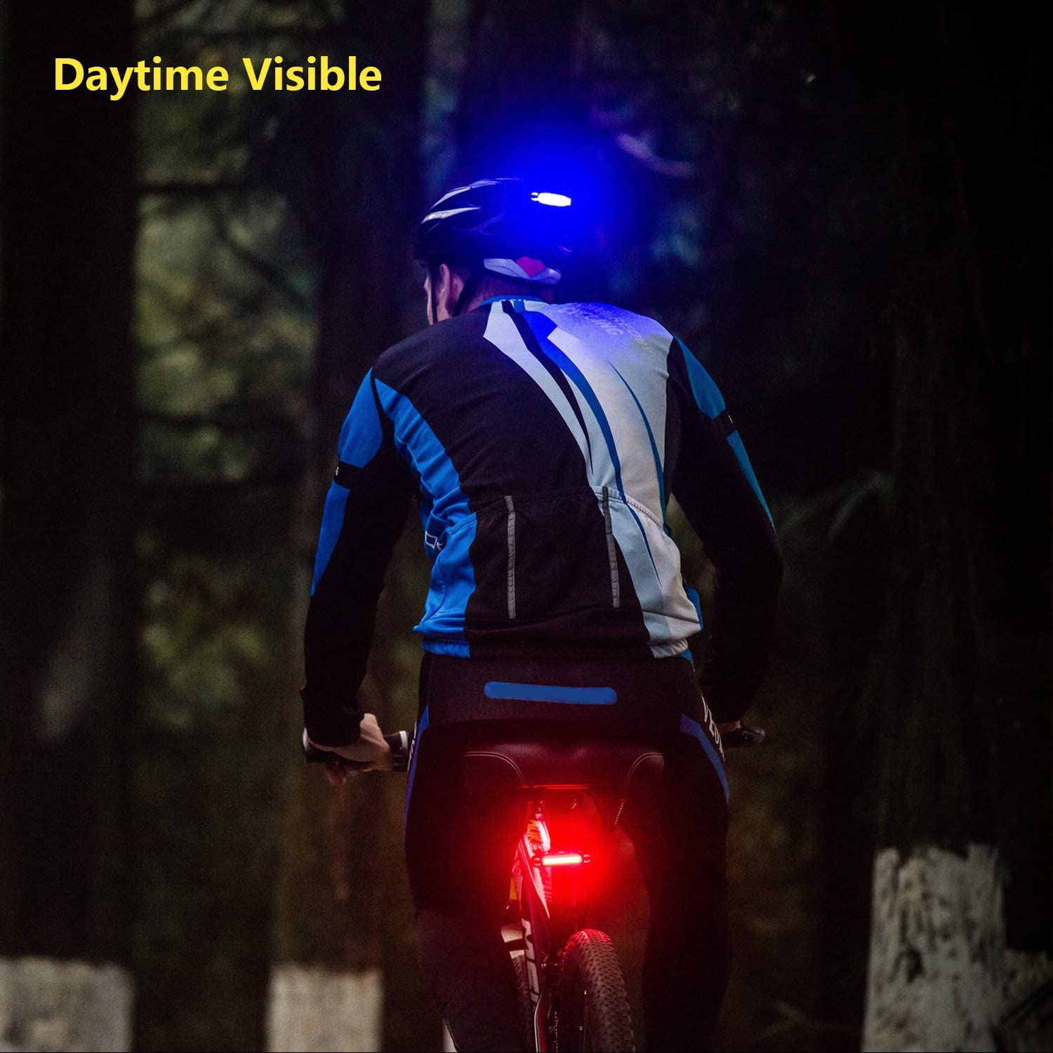 Volcano Eye Bike Rear Tail Light, USB Rechargeable LED Safety Light for Bicycle, Ultra Bright