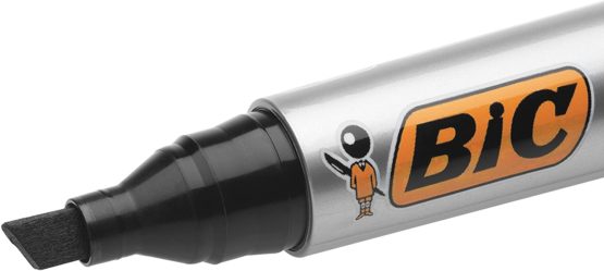 BIC Marking 2300 Ecolutions Permanent Markers - Assorted Colours, Pack of 4 Markers With Chisel Tip - 3.7 to 5.5 mm - Image 3