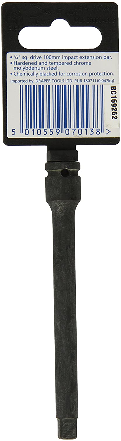 Draper Expert 07013 100Mm Impact Ext Bar 1/4"Dr - Image 2