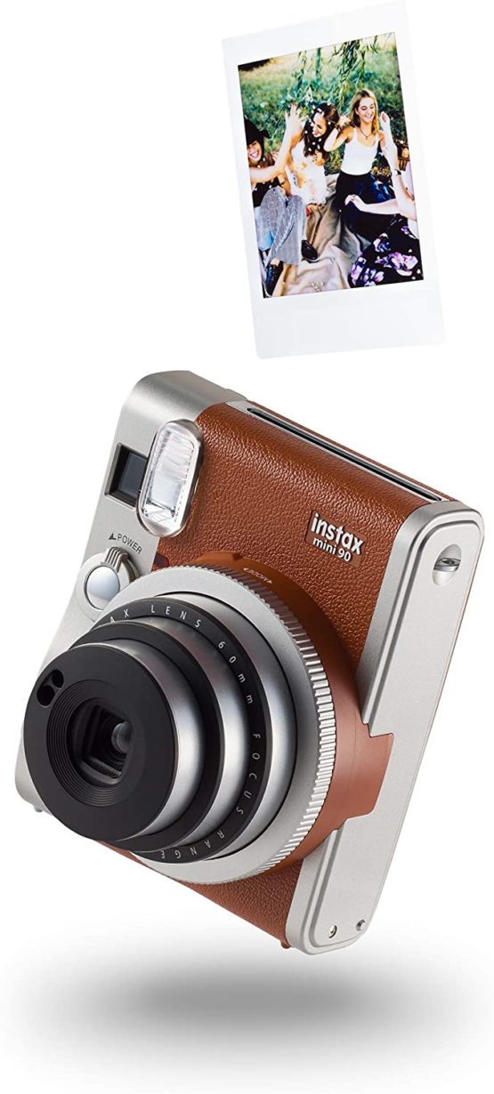 instax 70100128701 Mini 90 NEO Classic Camera with 10 Shots, Brown - Image 4