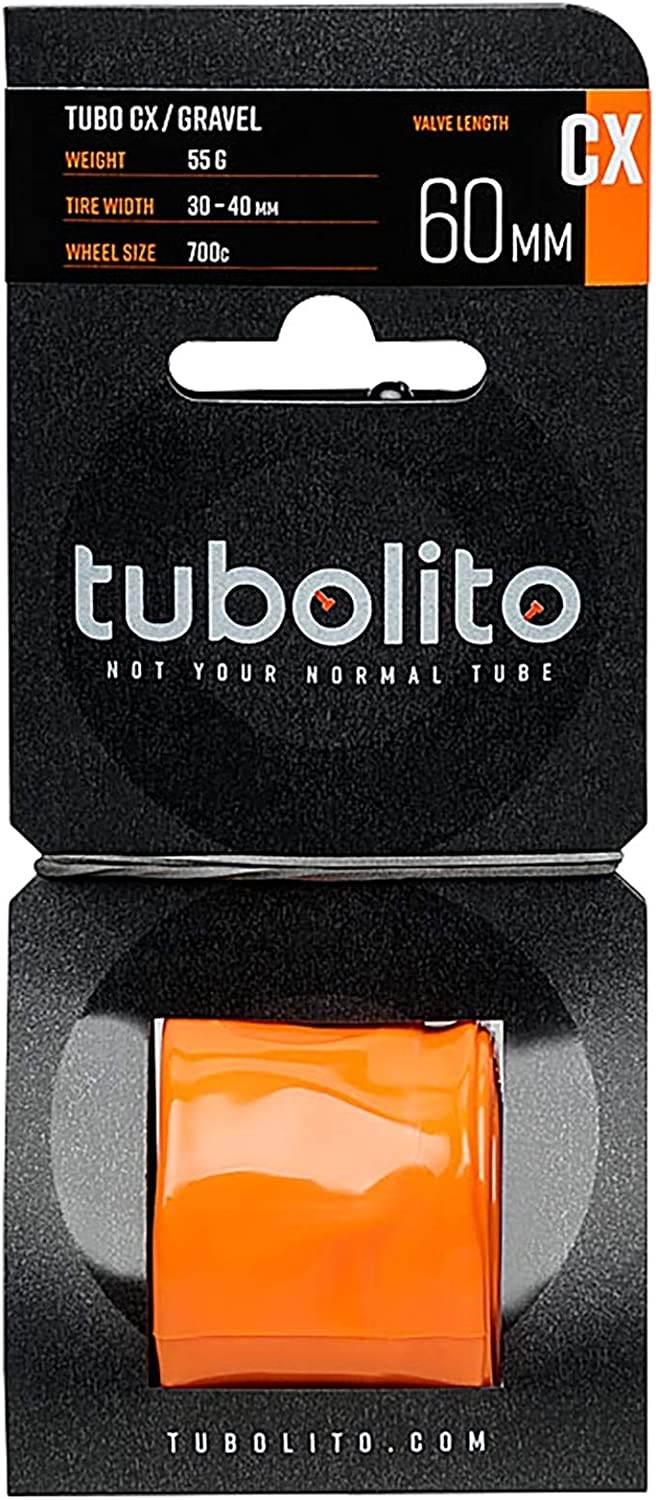 Tubolito Tubo 700 X 30-40mm PRESTA TUBE, 60mm VALVE, Orange, 700x30-40mm