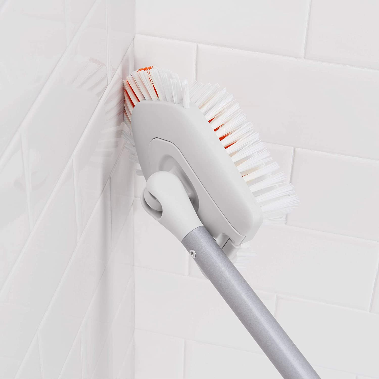 OXO Good Grips Extendable Tub & Tile Brush Refill - Replacement Head for OXO Extendable Handle White - Image 4