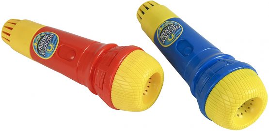 HTI Toys & Games Groovy Tunes PACK OF 2 Echo Microphones Red & Blue | Great Singing Toy Prop Mic For Kids and Adults Girls And Boys - Image 4