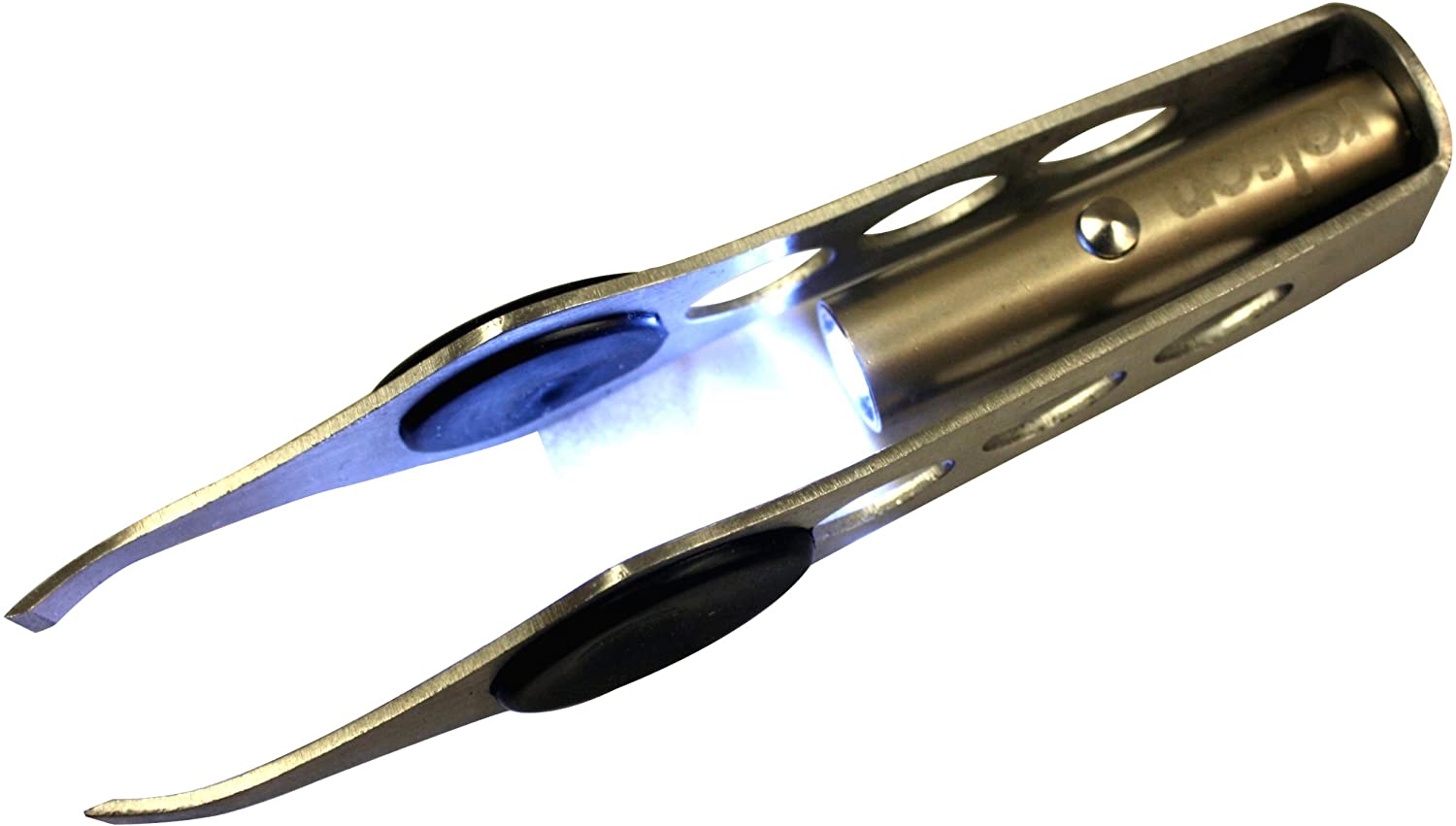 Rolson 59110 Tweezers with LED Light, Silver, 95mm