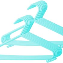 Bieco Hangers Baby Child Hanger Baby Hangers Plastic Hangers for Wardrobe Storage Cabinet Length 29.5cm, 16 Pieces, Turquoise, Narrow, ArtN 90016153