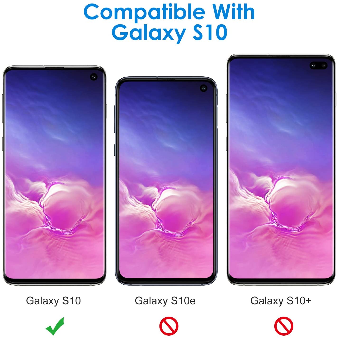 JETech Screen Protector for Samsung Galaxy S10, TPU Ultra HD Film, Case Friendly, 2-Pack, Transparent - Image 2