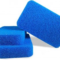 Silicone Dish Scrubber by Smith’s (Quantity: 3, Colour: Blue) | Modern Kitchen and Dish Sponges | 100% Mold Mildew and Bacteria Resistant | 10x More Durable | 100% Money Back Guarantee!