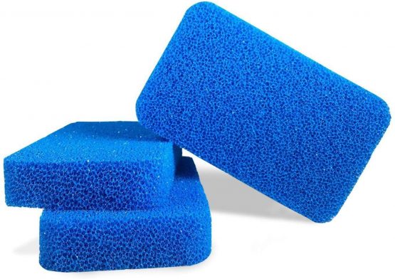 Silicone Dish Scrubber by Smith’s (Quantity: 3, Colour: Blue) | Modern Kitchen and Dish Sponges | 100% Mold Mildew and Bacteria Resistant | 10x More Durable | 100% Money Back Guarantee!