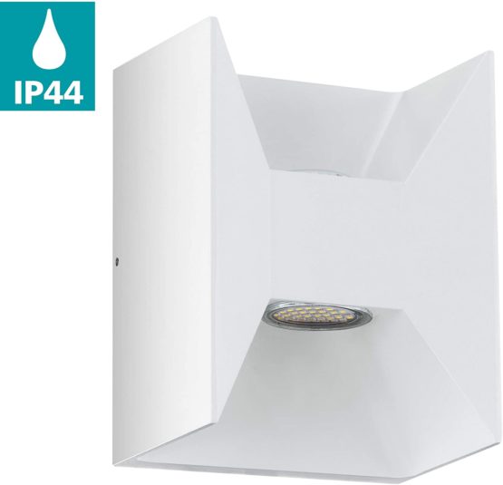 EGLO Outdoor Wall Lights, cast aluminium, white 93318