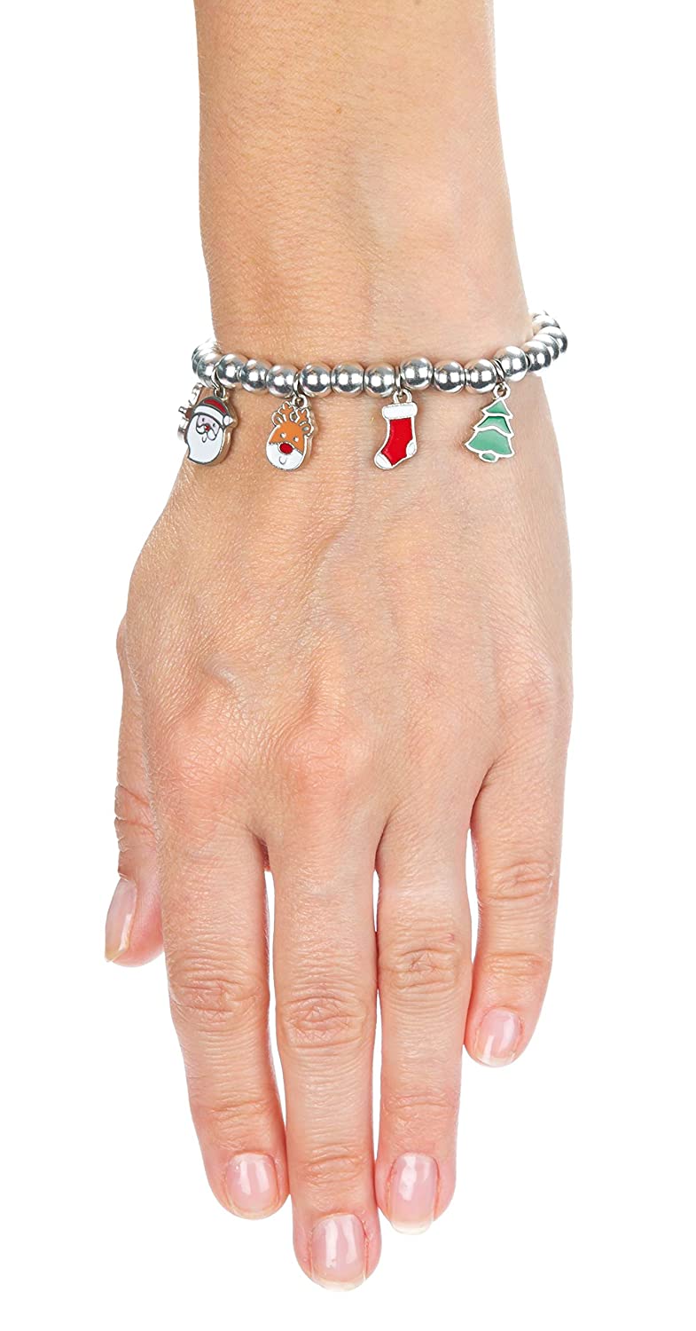 Baker Ross EF961 Christmas Charms, Ideal for Jewellery Bracelet, Necklace and Keychain-Making, Kids' Arts and Crafts, Gifts - Image 4