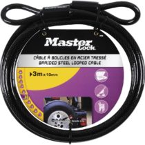 Master Lock Cable Lock, Looped End Cable for Use With Master Lock Padlocks, Best Used for Fences, Gates, Ladders and More