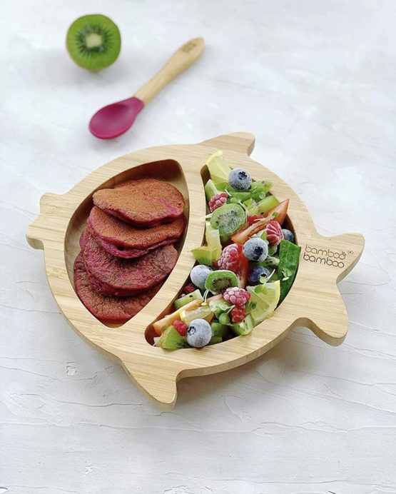 bamboo bamboo ® Baby Toddler Fish Suction Plate (Green) - Image 4