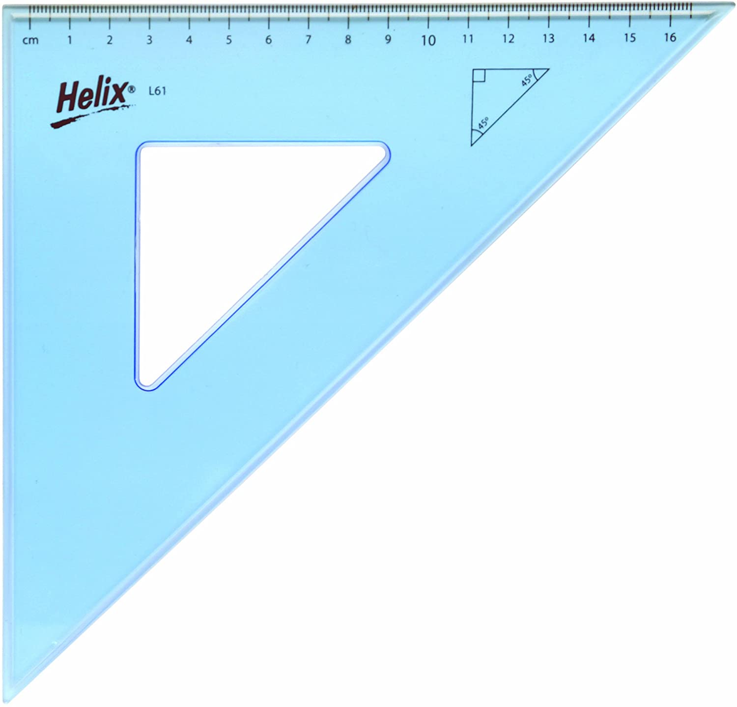 Helix L61040 26cm 45 Degree Set Square