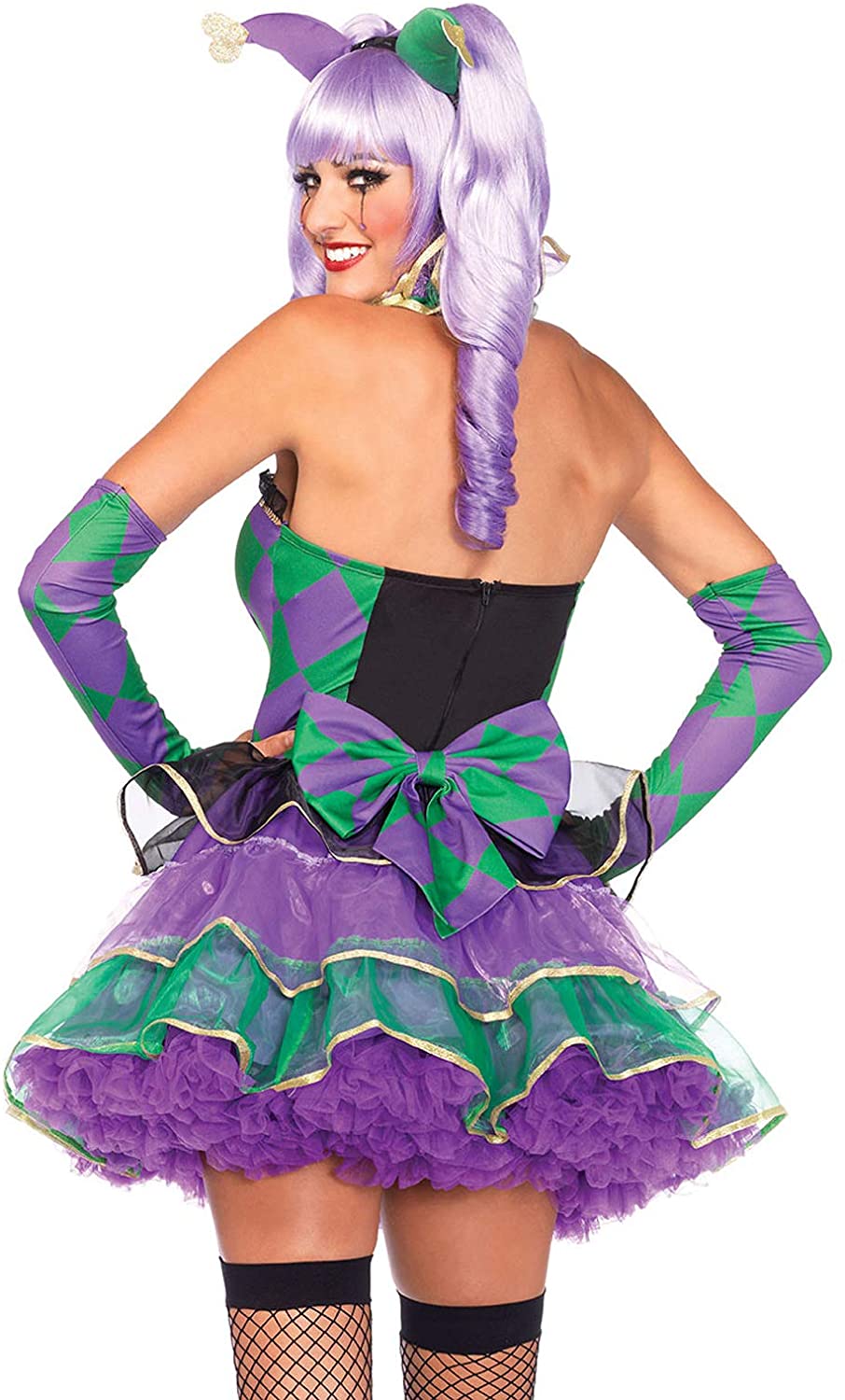 Leg Avenue Mardi Gras Sweetie Costume (Medium/Large, Multi-Colour ...