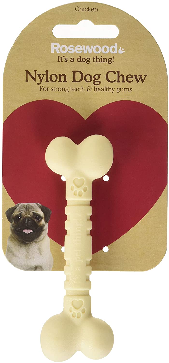 Rosewood Small Chicken Bone - Durable Nylon Chew Toy for Small Dogs - Image 2
