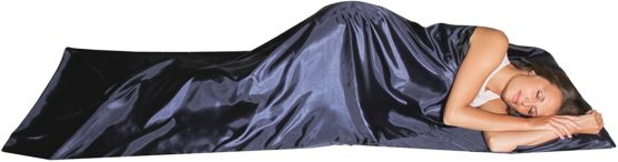 Silkrafox XL - super-king-sized ultralight sleeping bag liner, artificial silk inlett, perfect for hiking, backpacking, outdoor activities - Image 2