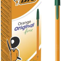 BIC Orange Original Fine Ballpoint Pens Fine Point (0.8 mm) - Green, Box of 20