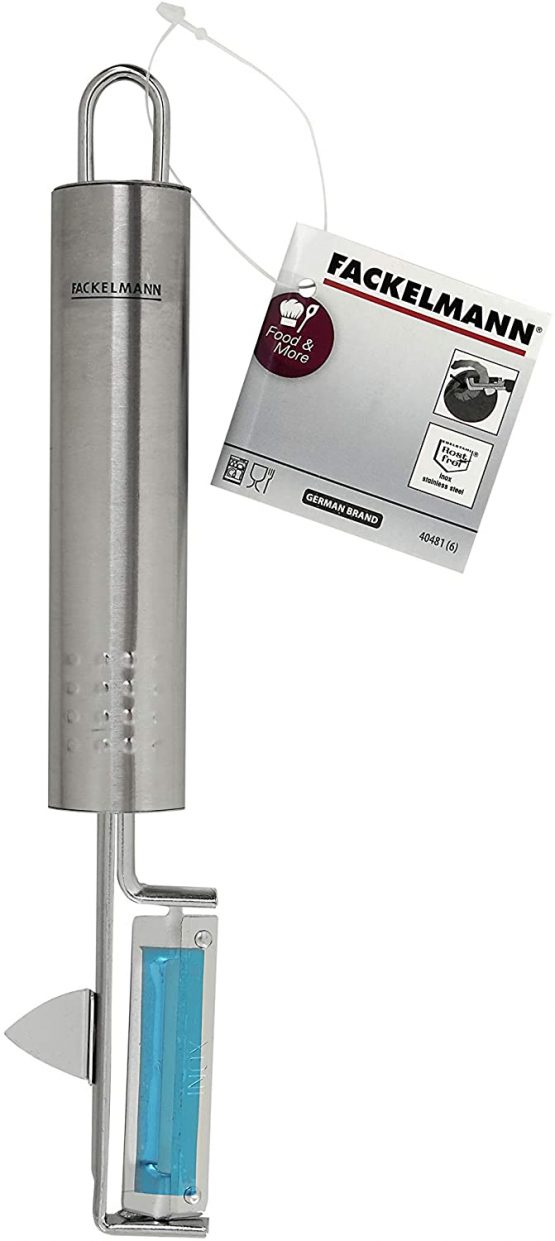Fackelmann Stainless Steel Peeler, Silver, 20 x 2.5 x 1.6 cm - Image 2