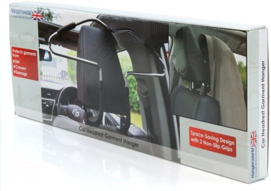 HANGERWORLD Car Van Chromed Metal Head Rest Coat Hanger Jackets Clothes Seat Travel Storage. - Image 4