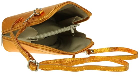 Girly HandBags Metallic Genuine Leather Cross Body Shoulder Bag - Image 4