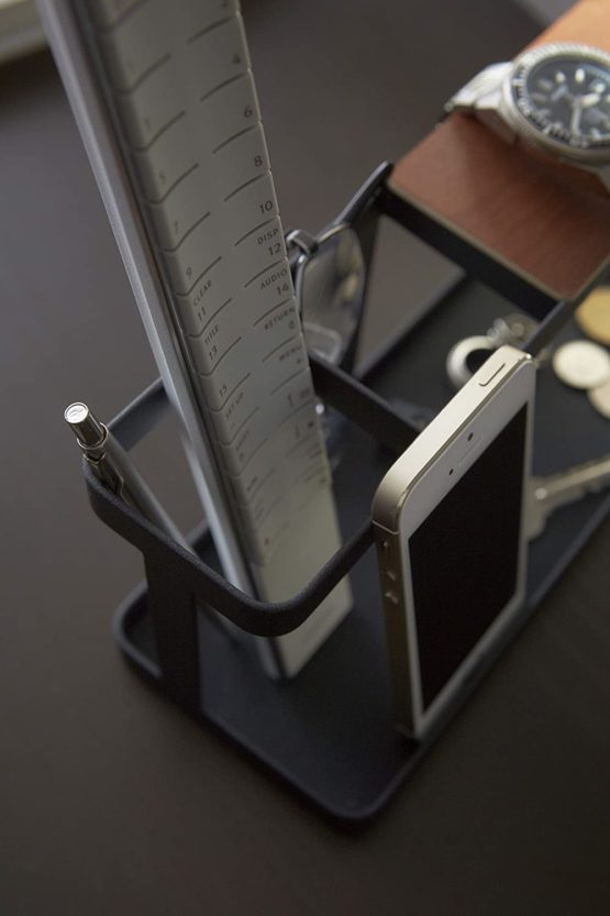 Yamazaki Desk Organizer, Alloy Steel, Black, One Size - Image 4