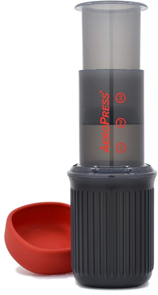 AeroPress 10R11 Go Travel Coffee Maker, Free of Phthalate, Grey