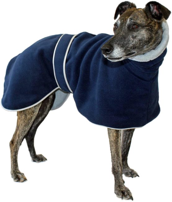 Cosipet Greyhound Polo Coat, 26"/66 cm, Blue - Image 2