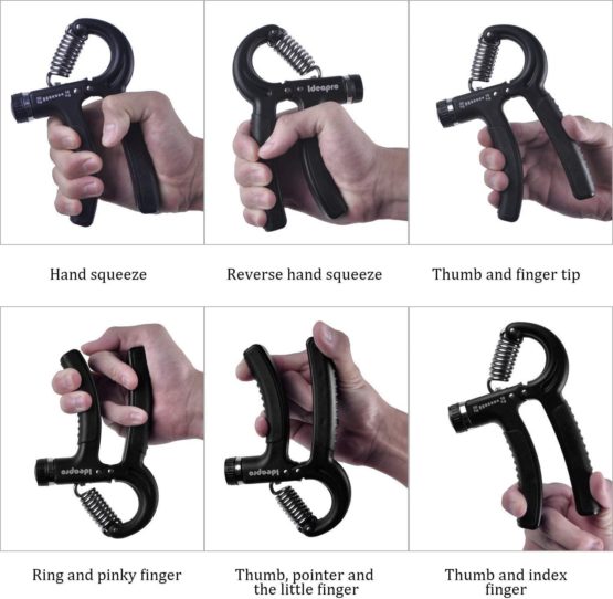 IDEAPRO Hand Grip Strengthener Adjustable Resistance (10-50kg),Hand Grip Exerciser,Forearm Grip, Hand Squeezer, Hand Exercise, Gripper, Finger Strengthener - Image 3