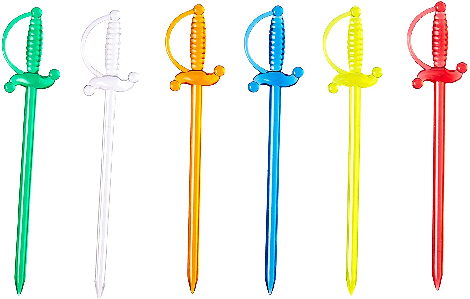 Amscan 401252 Picks Cktail Appetizer Sword, Multi-colour, Cocktail Appetiser Sword Picks - Pack of 50