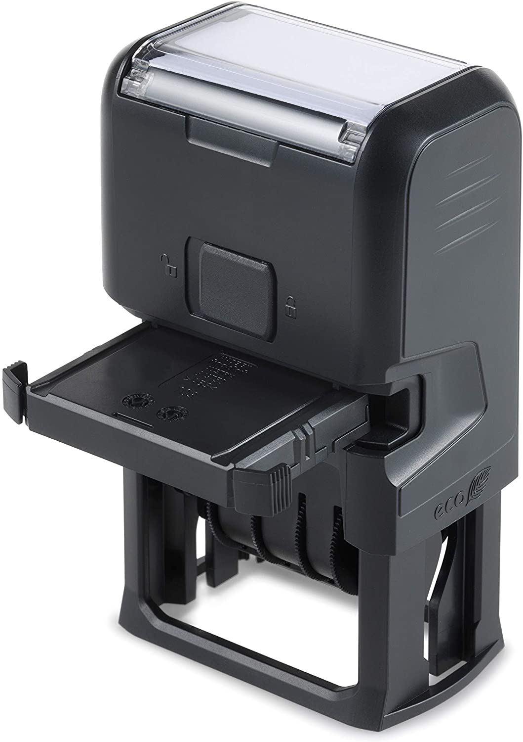 Trodat Printy 4750 Dater Stamp with English Phrase RECEIVED, Self Inking, Red Ink Date and Blue Text, Black Body - Image 3