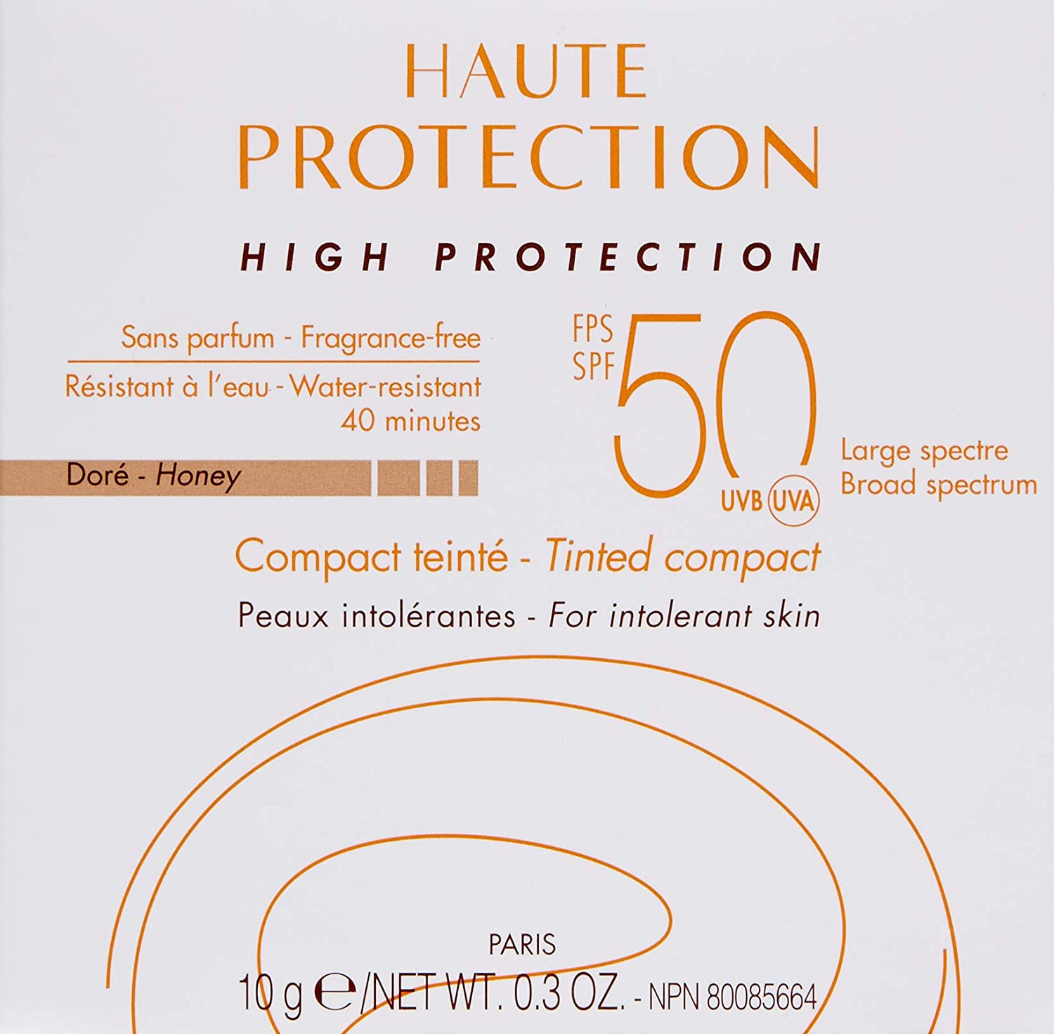 Avene Gold Haute Protection Compact SPF 50 Plus Sunscreen Lotion, 10 g, 10 g (Pack of 1) - Image 2