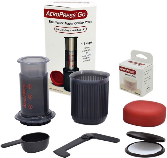 AeroPress 10R11 Go Travel Coffee Maker, Free of Phthalate, Grey - Image 2