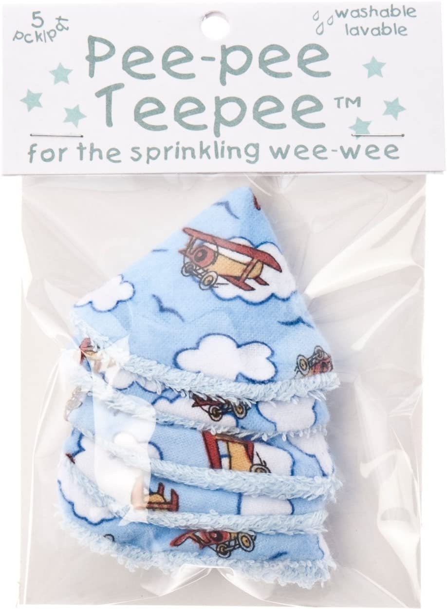 The Peepee Teepee for the Sprinkling WeeWee: Airplanes in Cellophane Bag, Blue, 3 Count (Pack of 1) - Image 2
