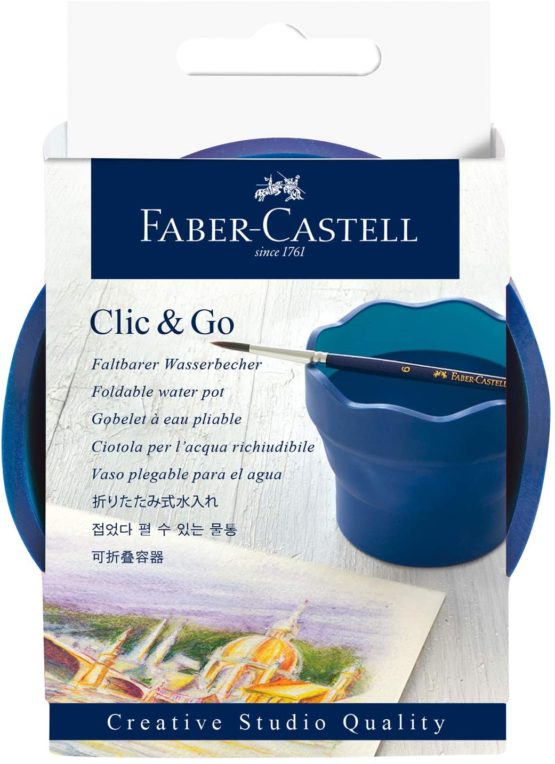 Faber Castell FC181540"Clic & Go" Water Cup - Blue