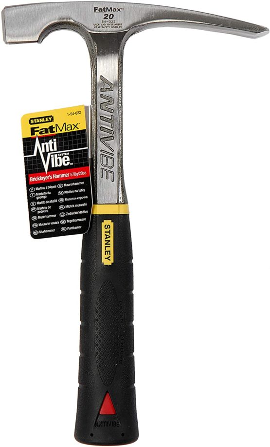 Stanley 1-54-022 FatMax AntiVibe Brick Hammer, 20 oz