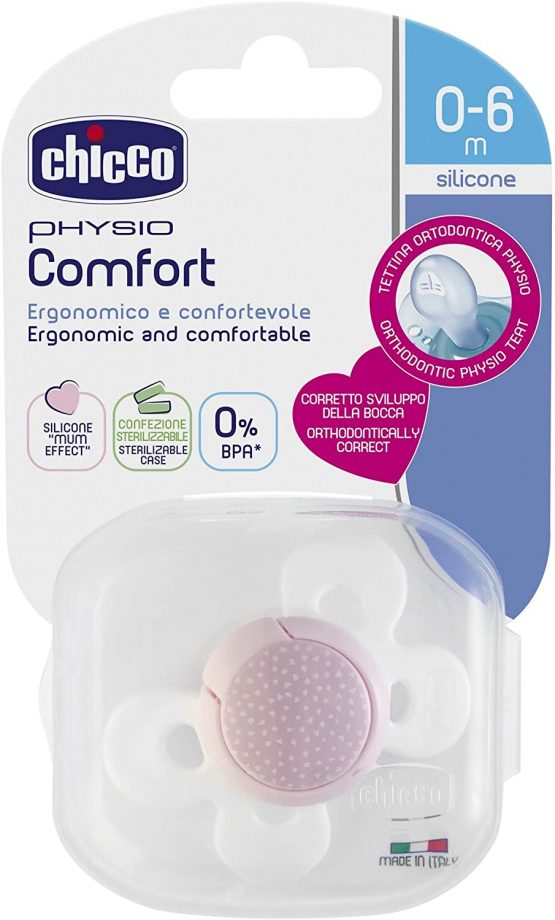 Chicco 000749111000 "Physio Comfort" Teat 0-6 Months, Silicone, Pack of 1, Pink - Image 4