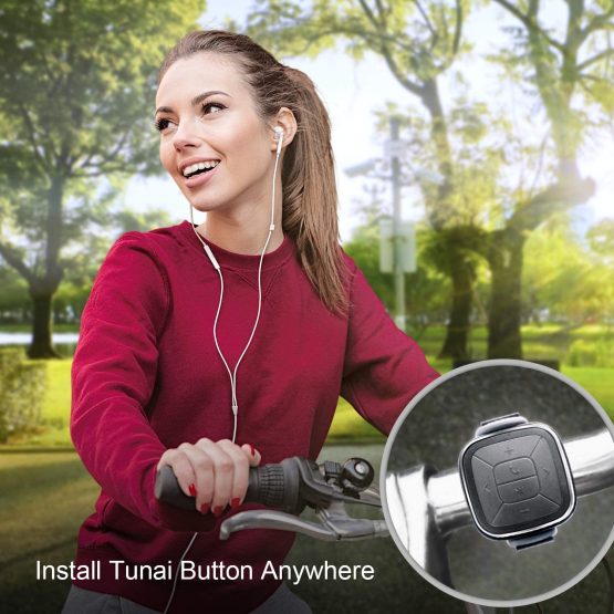 TUNAI Button Bluetooth Media Remote Control for iPhone and Android - Bluetooth 5.0 Wireless IPX7 Waterproof Controller for Car Bike Motorbike Steering Wheel; Volume, Siri, Camera & Video Recording - Image 3