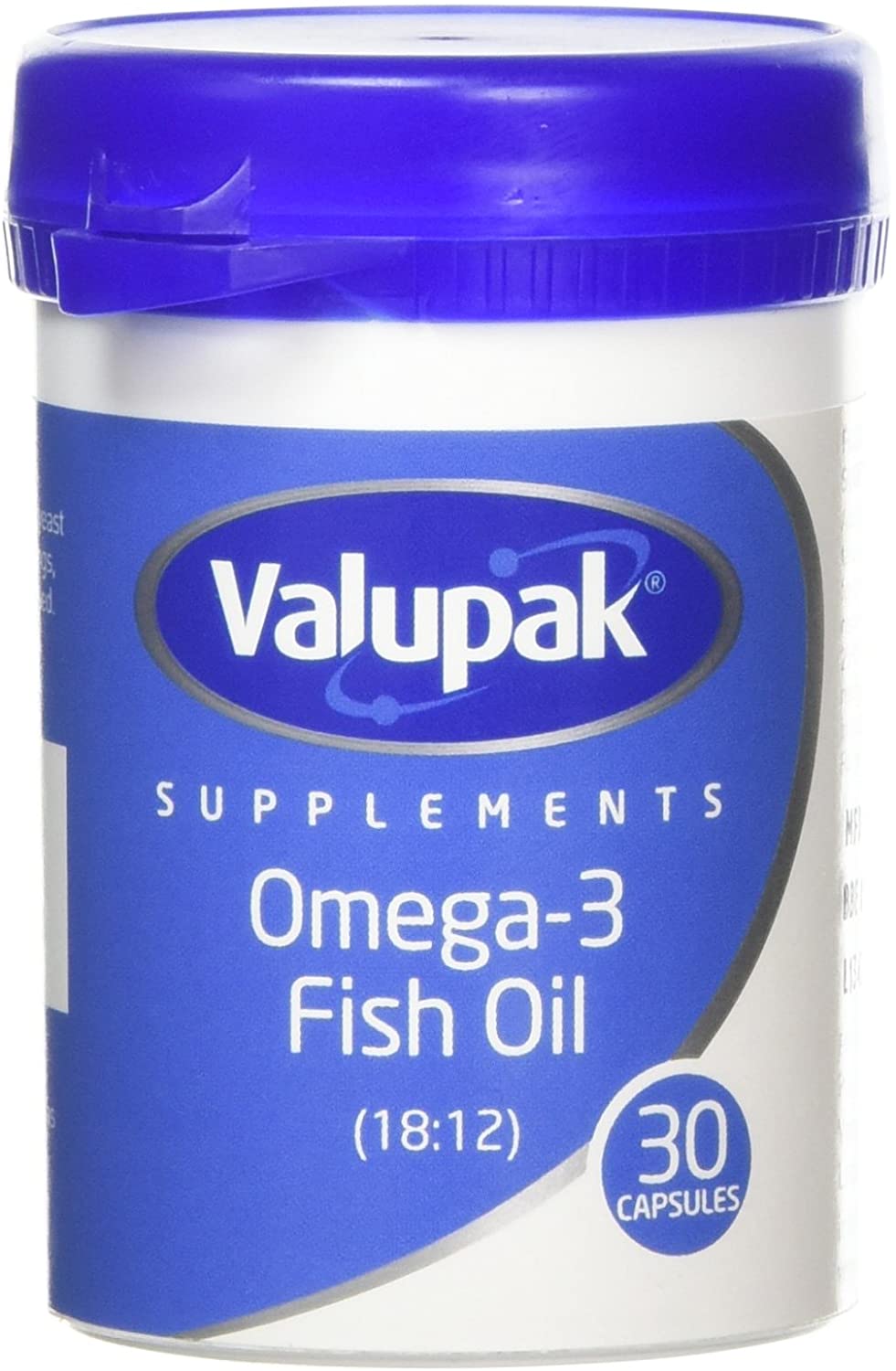 Valupak Omega-3 Fish Oil 1000mg - 30 Capsules, Other, 1 count (Pack of 30)