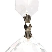 Royal Designs, Inc CPC-1006-CH-1-10 Royal Designs Replacement Prism, Quality, Faceted Ball Connectors and an Octogan Beads, Pack of 10, Clear K9 Crystal with Chrome Joints, Shape, 1 Octagon