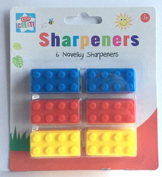 Anker Kids Create, Arts & Crafts, 6 Novelty Sharpeners (Bricks), Assorted, 29.7x21x2 cm, BRIS - Image 2