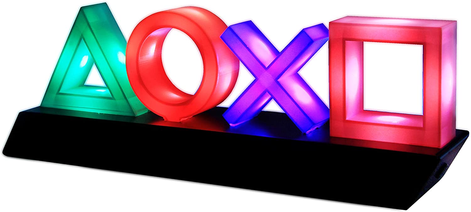 PlayStation Icons Light with 3 Light Modes - Sound Reactive, Dynamic Phasing, and Standard Mode - Gaming Room Decor and Gamer Lighting