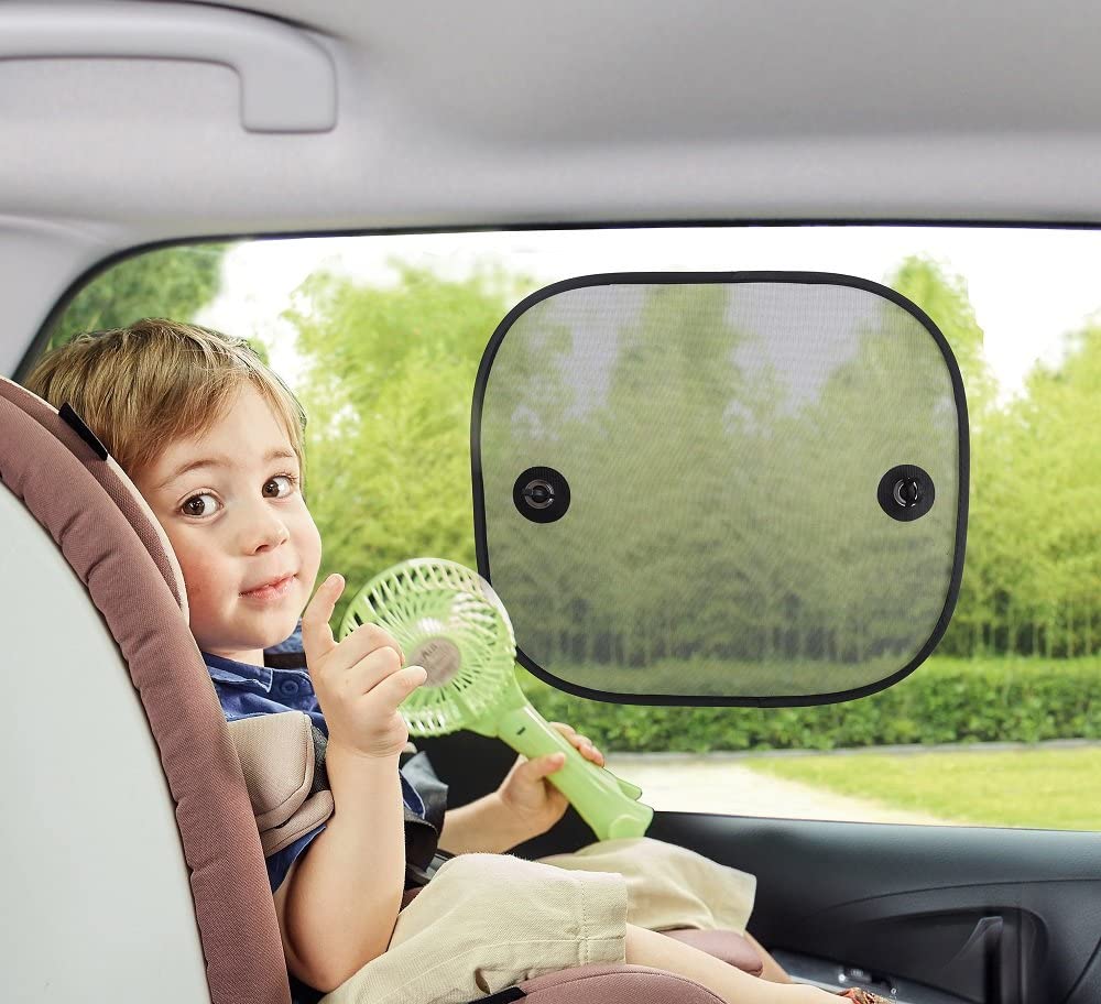 BabyDan Window Cling Sunshades, Pack of 2, Black