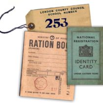 WW2 Replica Ration Book, Evacuee Tag and Identity Card by Memorabilia Pack Company