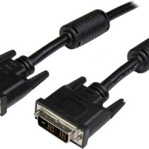 StarTech 2m DVI-D Single Link Cable - M/M DVI-D Monitor Cable - DVI-D 1920x1200 Cable - Video Monitor Cable M/M - Black 2 meter (DVIDSMM2M)