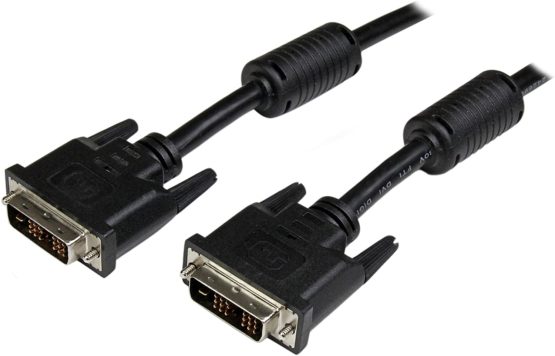 StarTech 2m DVI-D Single Link Cable - M/M DVI-D Monitor Cable - DVI-D 1920x1200 Cable - Video Monitor Cable M/M - Black 2 meter (DVIDSMM2M)